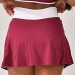 Short Saia Fitness Vinho Flora
