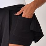 Conjunto Fitness Short Saia Preto Flora