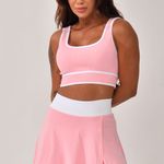 Conjunto Fitness Short Saia Rosa Flora