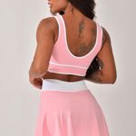Conjunto Fitness Short Saia Rosa Flora