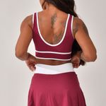 Conjunto Fitness Short Saia Vinho Flora