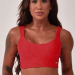 Top Fitness Com Bojo Vermelho Aurora