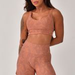 Conjunto Bermuda Fitness Marrom Aurora