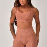 Conjunto Bermuda Fitness Marrom Aurora