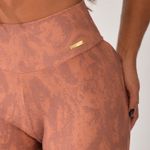 Conjunto Bermuda Fitness Marrom Aurora
