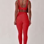 Conjunto Legging Fitness Vermelho Aurora