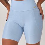Bermuda Fitness Com Bolso Azul Pure