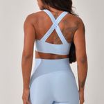 Conjunto Bermuda Fitness Com Bolso Azul Pure