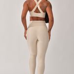 Conjunto Legging Fitness Com Bolso Off White Pure