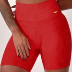 Bermuda Fitness Vermelho Aurora