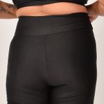 Short Plus Size Cintura Alta Preto Prada