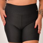 Short Plus Size Cintura Alta Preto Prada