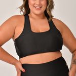 Top Plus Size Com Bojo Preto Prada