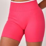 Short Fitness Cintura Alta Rosa Prime 