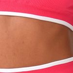Conjunto Short Fitness Cintura Alta Rosa Prime 