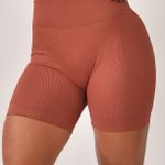 Short Fitness Cintura Alta Terracota Prime
