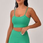 Conjunto Short Fitness Básico Verde Bandeira Light