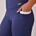 Bermuda Fitness Com Bolso Marinho Vibre