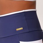 Conjunto Bermuda Fitness Com Bolso Marinho Vibre