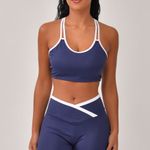 Conjunto Bermuda Fintess Marinho Bruma