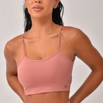 Top Fitness Com Alcinha Rosado Back