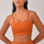Top Fitness Com Alcinha Caramelo Back