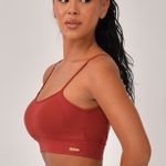 Top Fitness Com Alcinha Marsala Back
