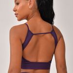 Top Fitness com Bojo Alcinha Roxo Back