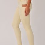 Legging Fitness Com Bolso Bege Force