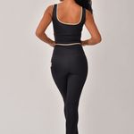 Conjunto Legging Fitness Com Bolso Preto Force