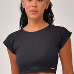 Cropped Com Manga Preto Rise 