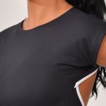 Cropped Com Manga Preto Rise 