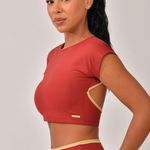 Cropped Com Manga Marsala Rise 