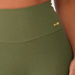 Legging Fitness Verde Jacquard Crochê