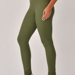 Legging Fitness Verde Jacquard Crochê