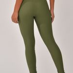 Legging Fitness Verde Jacquard Crochê