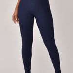 Legging Fitness Marinho Jacquard Crochê