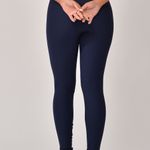 Legging Fitness Marinho Jacquard Crochê