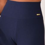 Legging Fitness Marinho Jacquard Crochê
