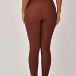Legging Fitness Marrom Jacquard Crochê