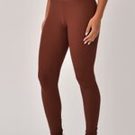 Legging Fitness Marrom Jacquard Crochê