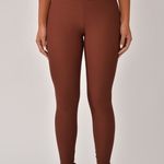 Legging Fitness Marrom Jacquard Crochê