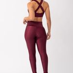 Conjunto Legging Fitness Vinho Pulse