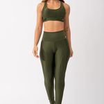 Conjunto Legging Fitness Verde Escuro Pulse