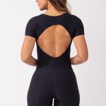 Macaquinho Jacquard Preto Touch