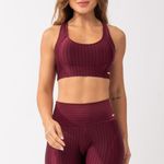 Conjunto Bermuda Fitness Vinho Pulse