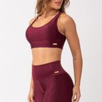 Conjunto Bermuda Fitness Vinho Pulse