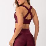 Conjunto Bermuda Fitness Vinho Pulse