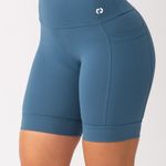 Bermuda Alta Compressão Com Bolso Azul Petróleo Run