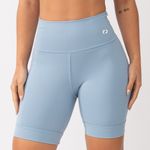 Bermuda Alta Compressão Com Bolso Azul Run